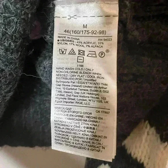 Gap Open Knit Wool Alpaca Boat Neck Sweater - Picture 4 of 5